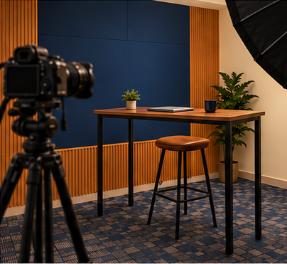 Creator Presentation studio setup concept