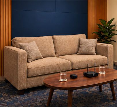 Sofa Conversation studio setup concept